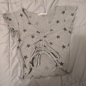 Antistar Gray Textured Top